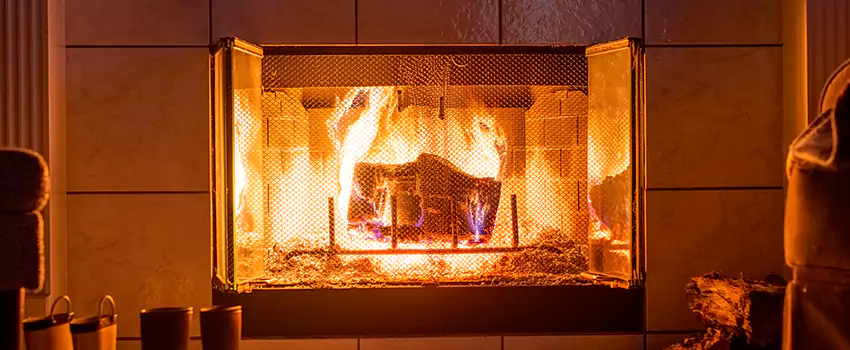 Mendota Hearth Landscape Fireplace Installation in Alvin, Texas