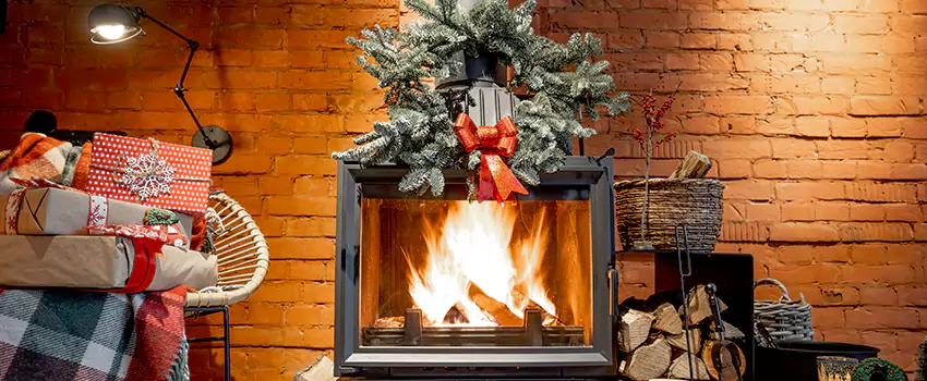 Travis Industries Linear Gas Fireplace Installation in Alvin, Texas